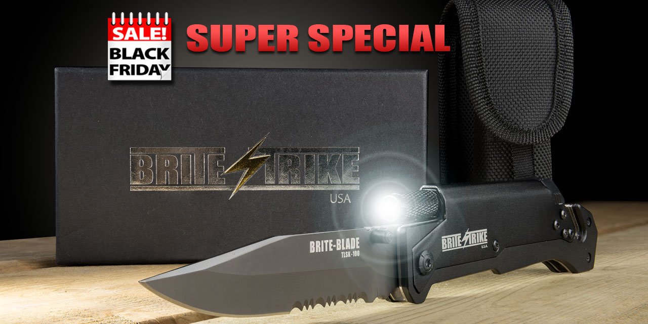 BRITEBLADE™ TACTICAL LIGHTED SURVIVAL KNIFE AND HOLSTER SPECIAL